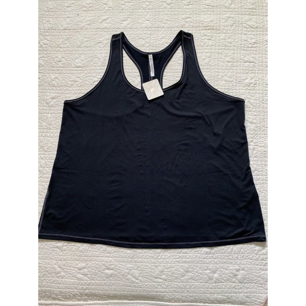 Fabletics Phoenix Racerback Tank NWT Black 1X
